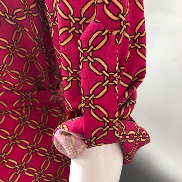 SALE! Laundry by Shelli Segal Fuschia Dress Sz Sm - Picture 3 of 7
